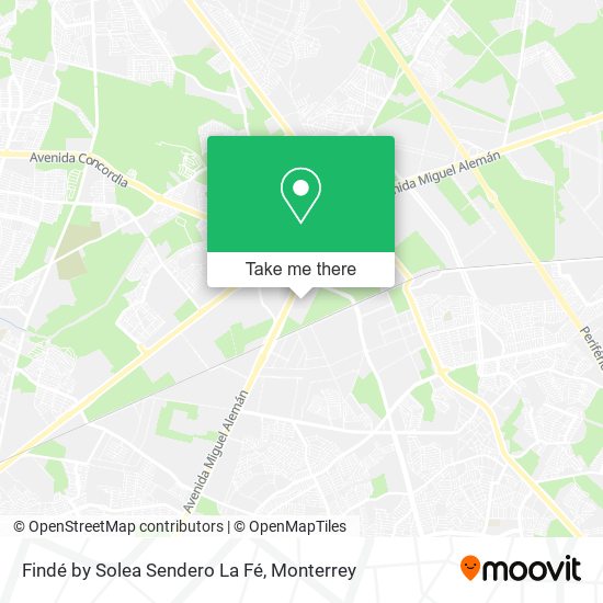 Findé by Solea Sendero La Fé map
