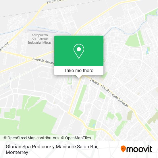 Glorian Spa Pedicure y Manicure Salon Bar map