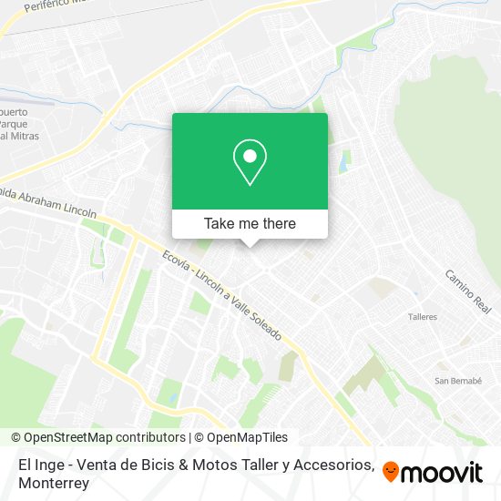 El Inge - Venta de Bicis & Motos Taller y Accesorios map