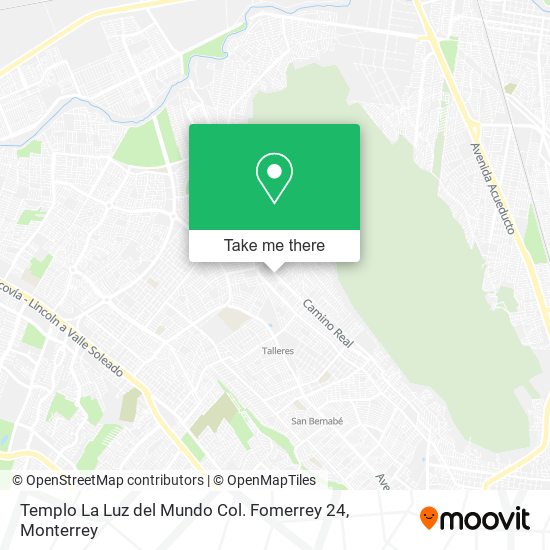 Mapa de Templo La Luz del Mundo Col. Fomerrey 24