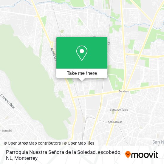 Parroquia Nuestra Señora de la Soledad, escobedo, NL map