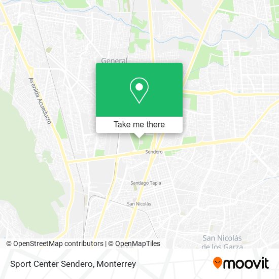 Sport Center Sendero map