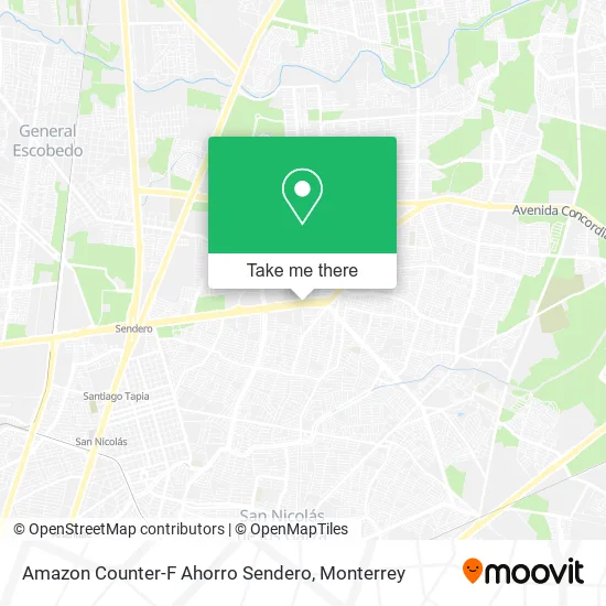 Mapa de Amazon Counter-F Ahorro Sendero