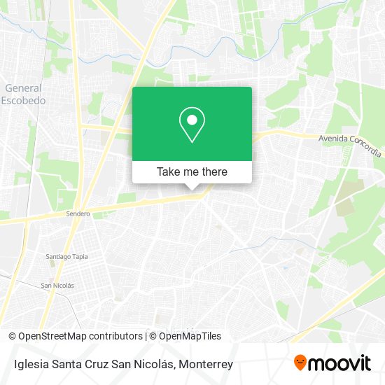 Mapa de Iglesia Santa Cruz San Nicolás