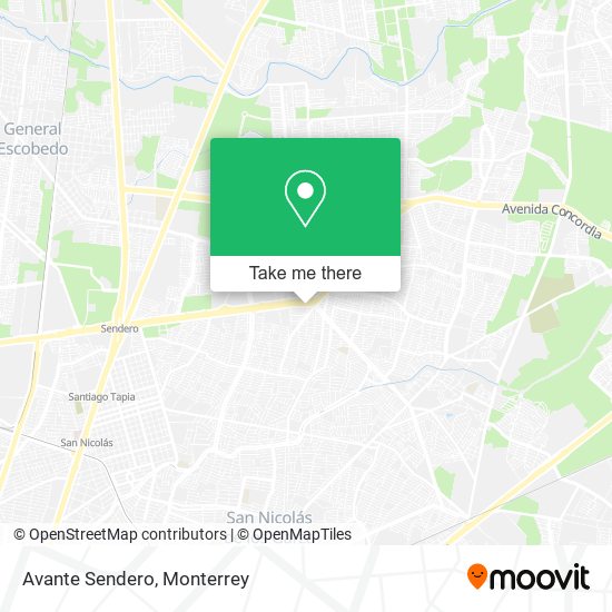 Mapa de Avante Sendero