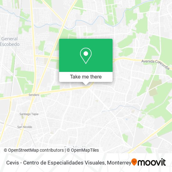 Mapa de Cevis - Centro de Especialidades Visuales