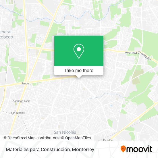 Mapa de Materiales para Construcción