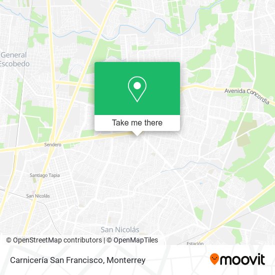 Mapa de Carnicería San Francisco