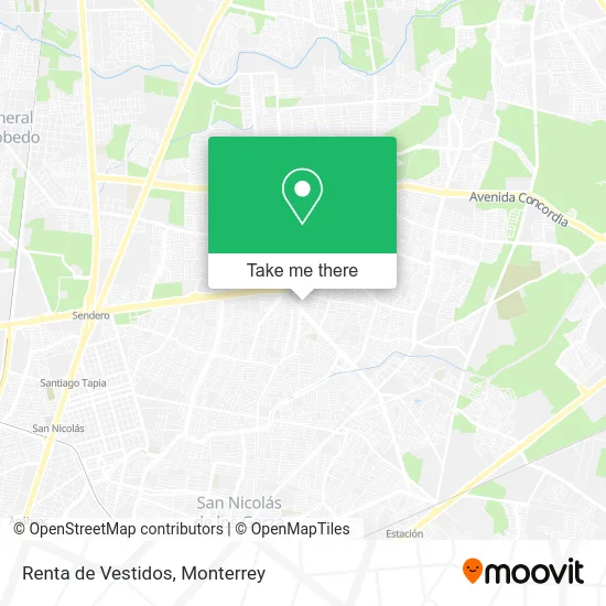 Renta de Vestidos map