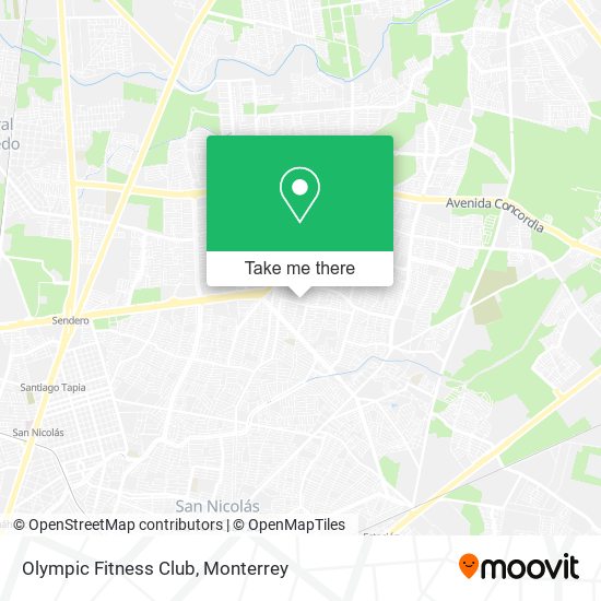 Olympic Fitness Club map