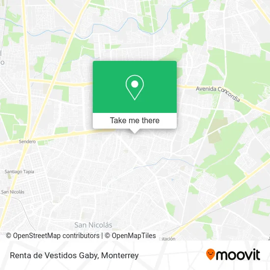 Renta de Vestidos Gaby map