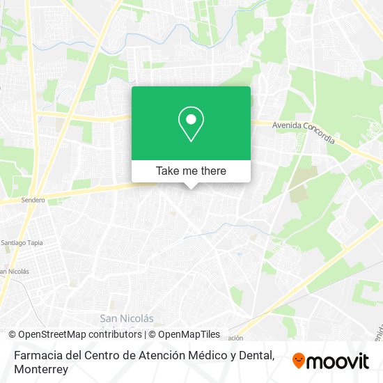 Mapa de Farmacia del Centro de Atención Médico y Dental