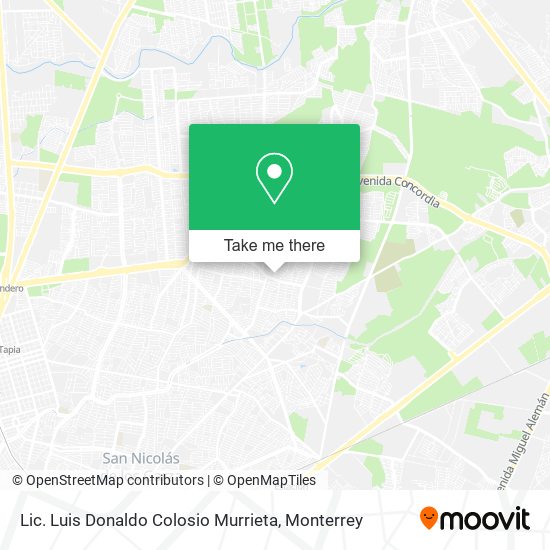 Lic. Luis Donaldo Colosio Murrieta map