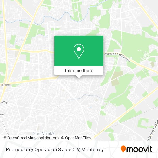 Mapa de Promocion y Operación S a de C V