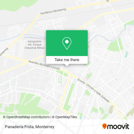 Mapa de Panadería Frida