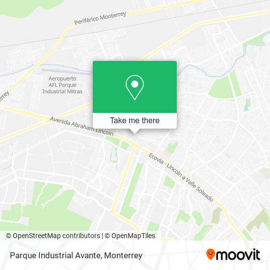 Parque Industrial Avante map