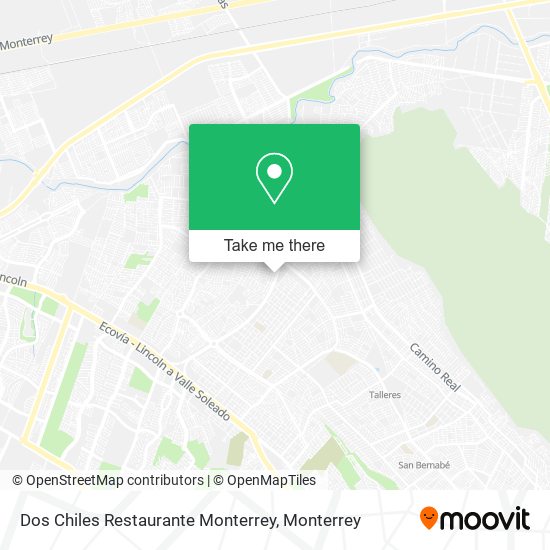 Dos Chiles Restaurante Monterrey map