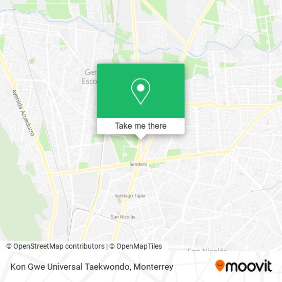 Mapa de Kon Gwe Universal Taekwondo