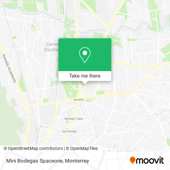 Mapa de Mini Bodegas Spaceone