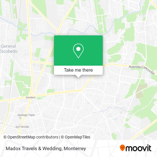 Madox Travels & Wedding map