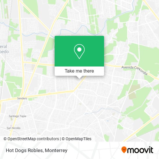 Hot Dogs Robles map