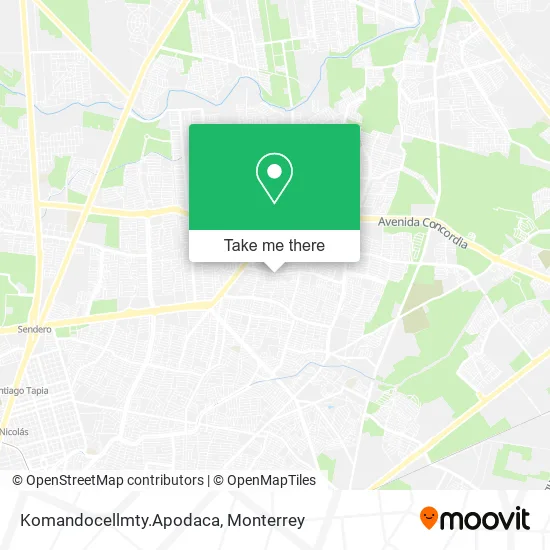 Komandocellmty.Apodaca map