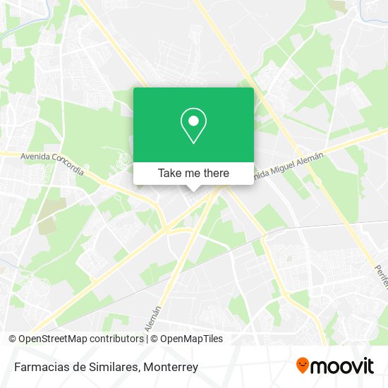 Farmacias de Similares map