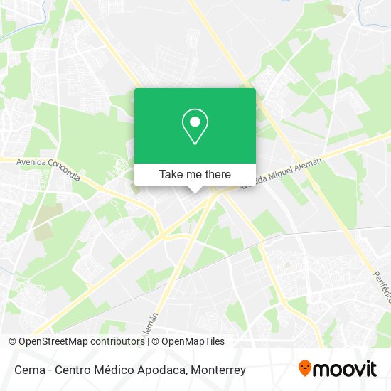 Cema - Centro Médico Apodaca map