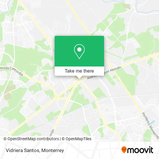 Vidriera Santos map