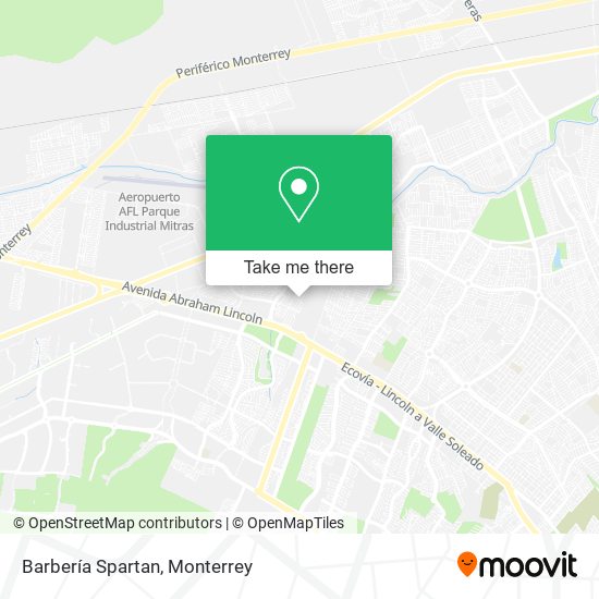 Barbería Spartan map