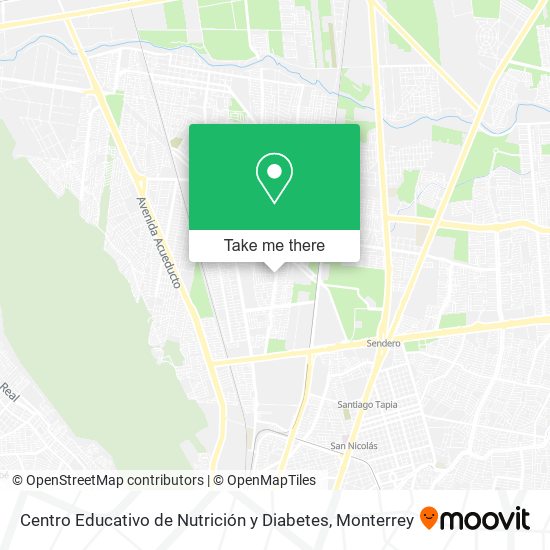 Mapa de Centro Educativo de Nutrición y Diabetes