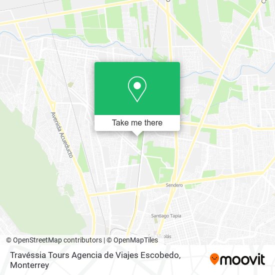 Mapa de Travéssia Tours Agencia de Viajes Escobedo