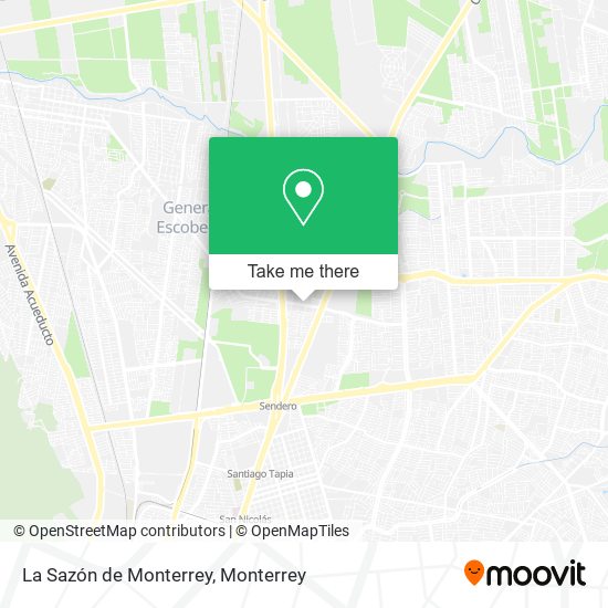 Mapa de La Sazón de Monterrey