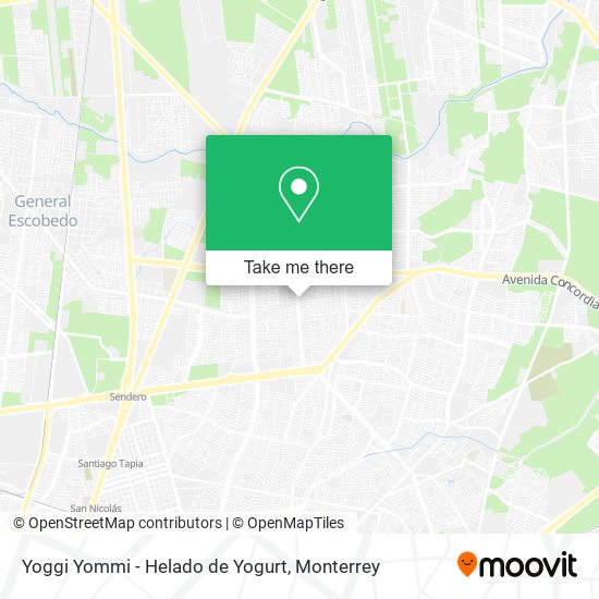 Yoggi Yommi - Helado de Yogurt map