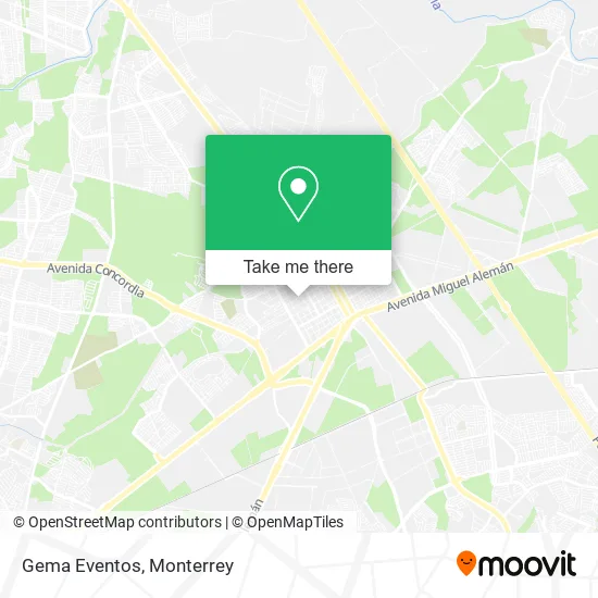 Gema Eventos map