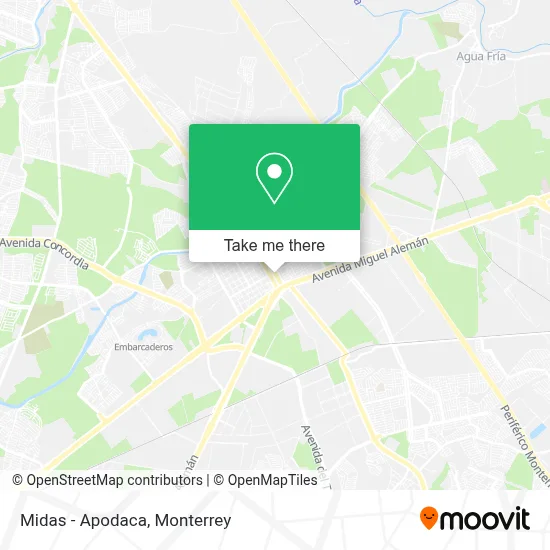 Midas - Apodaca map