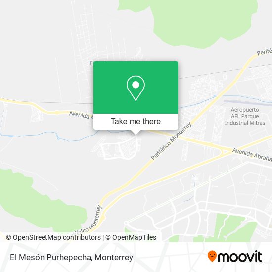 El Mesón Purhepecha map