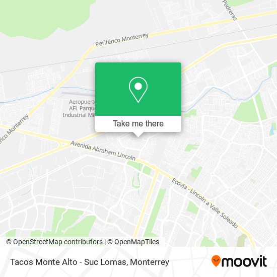 Tacos Monte Alto - Suc Lomas map