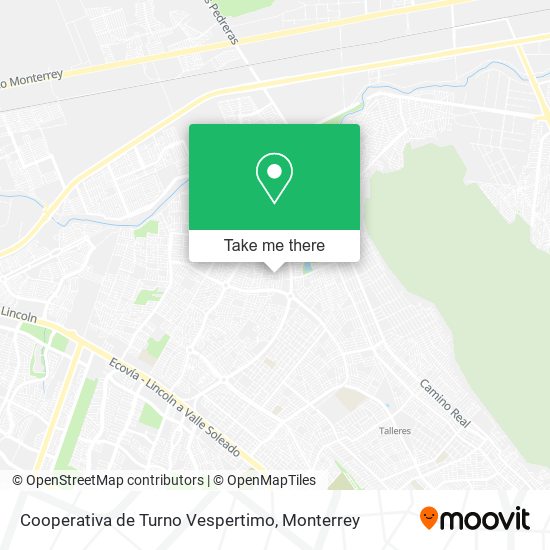 Mapa de Cooperativa de Turno Vespertimo