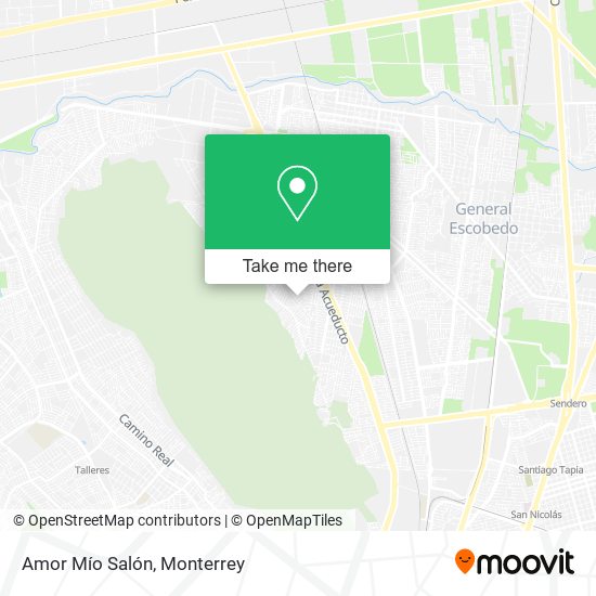 Amor Mío Salón map