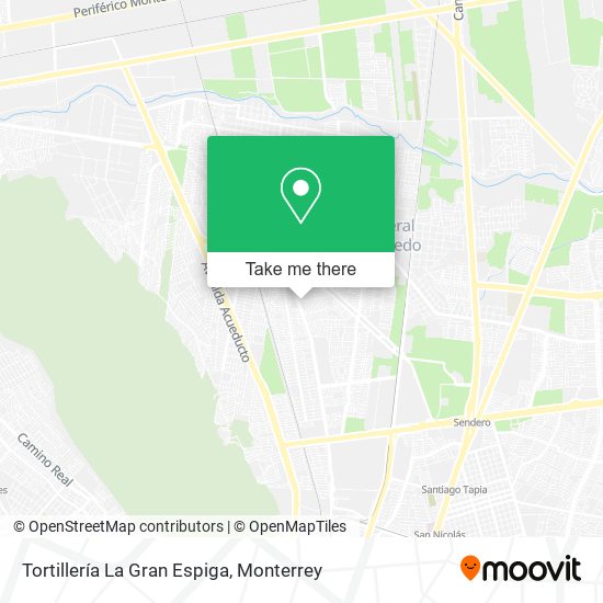 Tortillería La Gran Espiga map