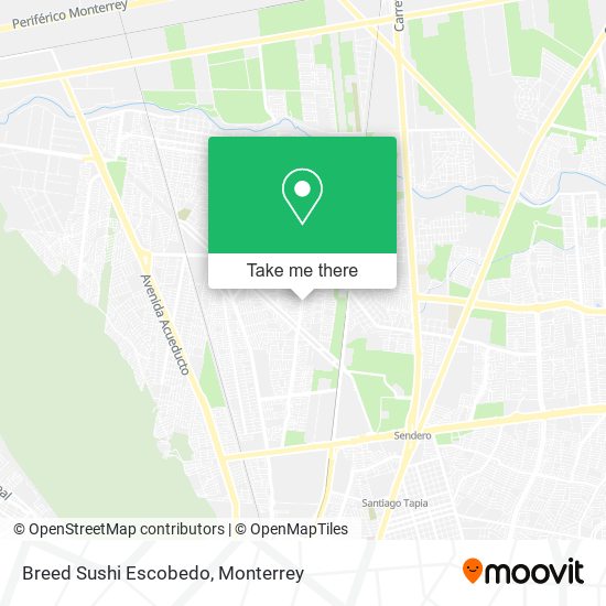 Breed Sushi Escobedo map