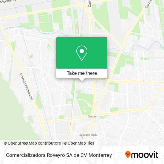 Mapa de Comercializadora Roveyro SA de CV