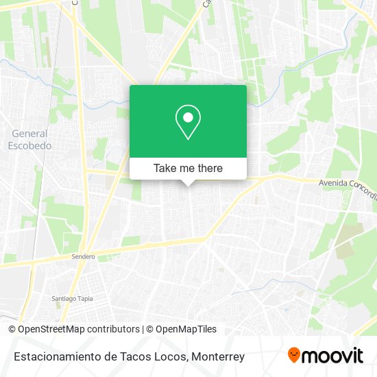 Estacionamiento de Tacos Locos map