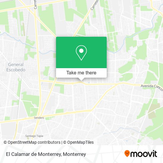 El Calamar de Monterrey map