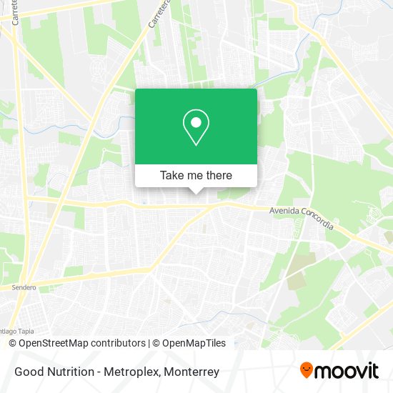 Mapa de Good Nutrition - Metroplex