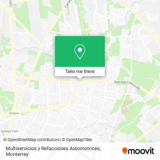 Mapa de Multiservicios y Refacciones Automotrices