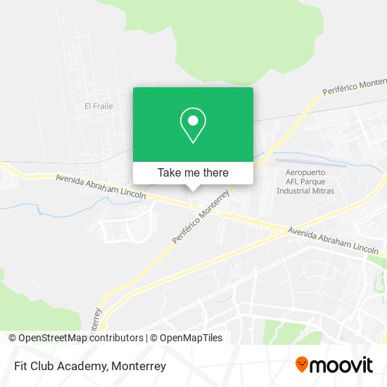 Mapa de Fit Club Academy