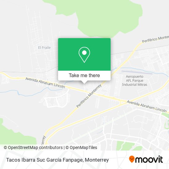 Tacos Ibarra Suc García Fanpage map