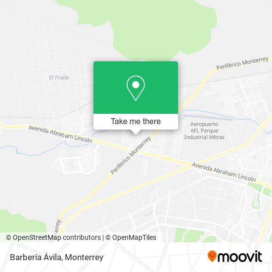 Mapa de Barbería Ávila